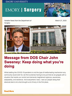 Emory Surgery Newsletter March 2020