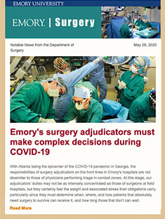 Emory Surgery Newsletter May 2020