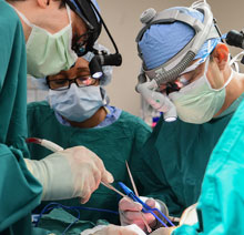 Surgical team in the operating room.