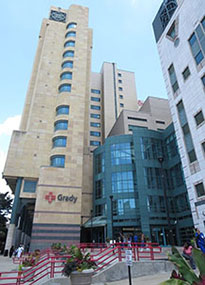 ambulance bay at Grady Memorial Hospital