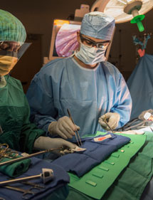 pediatric surgeon in the OR