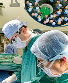 Transplant procedure at Emory University Hospital.
