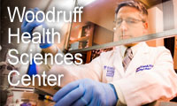 graphic link to the Woodruff Health Sciences Center of the Emory University School of Medicine
